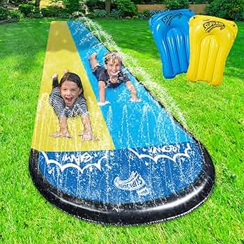 Amazon.com: Wham-O Slip N Slide 18ft Double Wave Rider with